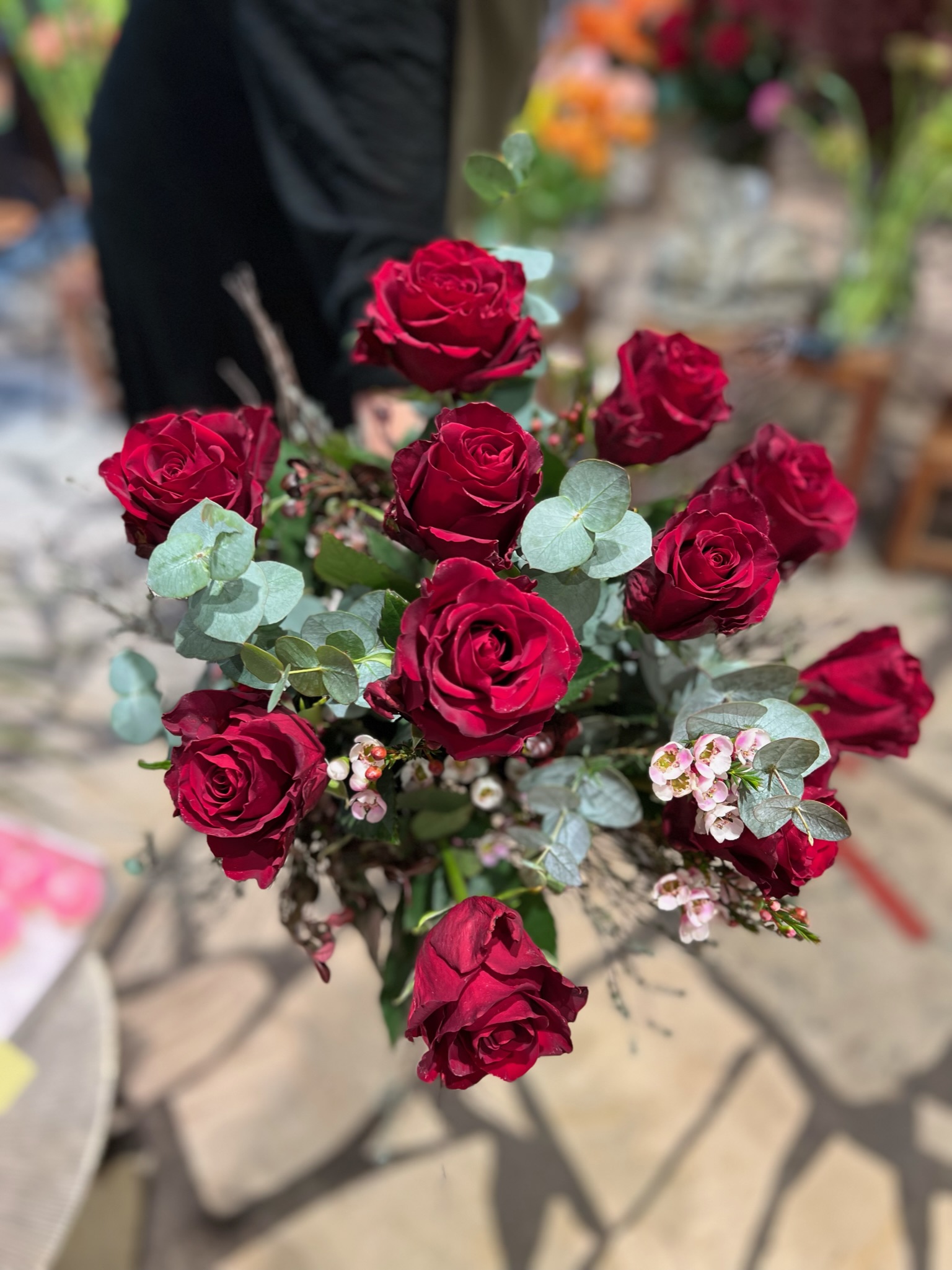 Rote Rosen zum verlieben